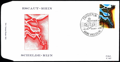 Belgia FDC 1975 Mi 1832 Inauguration Rijn-Scheldt canal [VIE